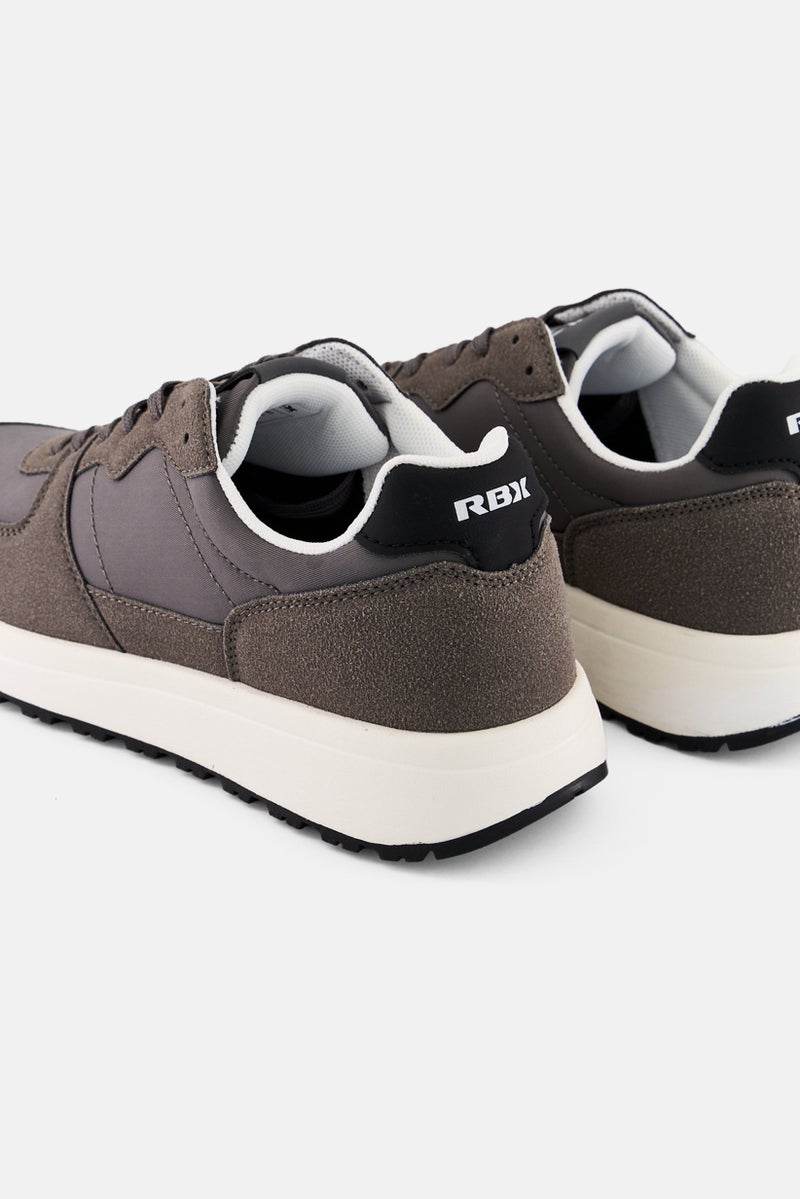 RBX Men Lace Up Brand Logo Outdoor Shoes, Grey - Image 4