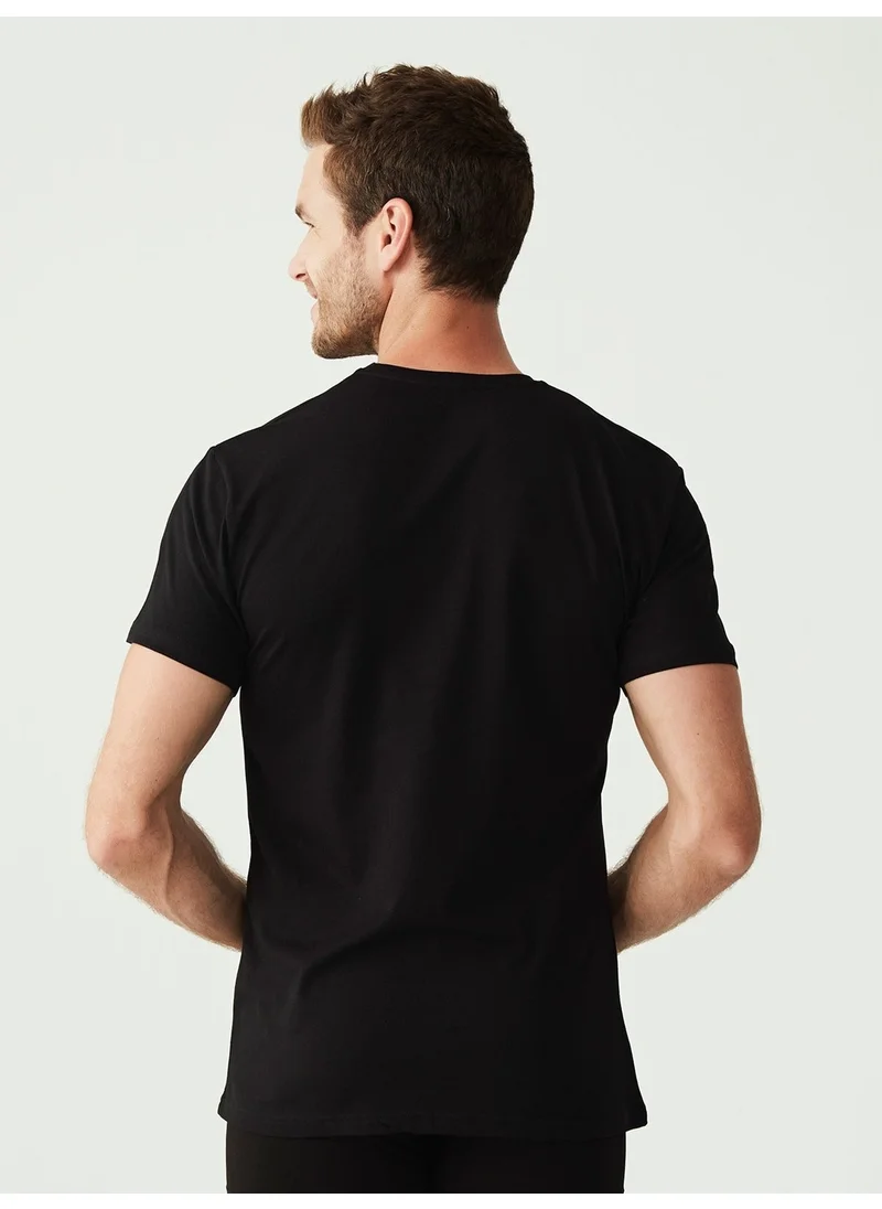 U.S. Polo Assn. 80197 Men's Black 2-Pack Round Neck Tank Top