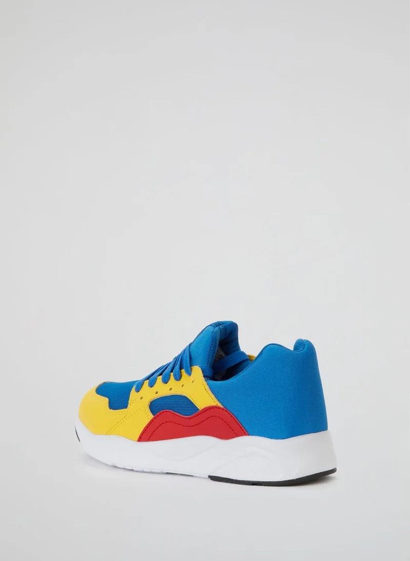 Lidl Colour Block Lace-Up Sneakers