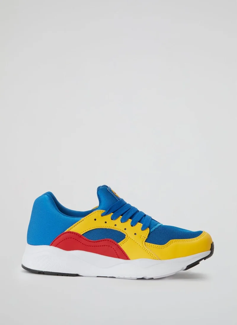 Lidl Colour Block Lace-Up Sneakers
