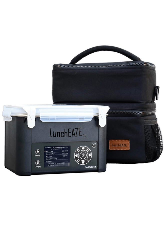 LunchEAZE XL Cordless Heated & Electric Lunch Box – Battery-Powered, 6-Cup Capacity, 220°F, Automatic Scheduled Heating, Insulated Bag for Hot Meals Anywhere - Image 1