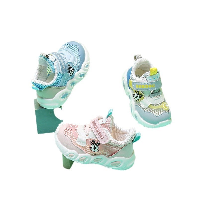 Babu Bean Children'S Shoes 2023 Summer Mesh Girls' Toddler Shoes Baby Breathable Baby Shoes Boys Sneaker Sandals - Image 5