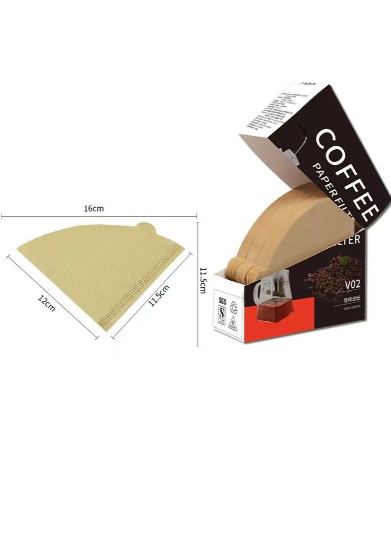 Laseta 100-Piece Coffee Paper Filter Beige  - Image 1