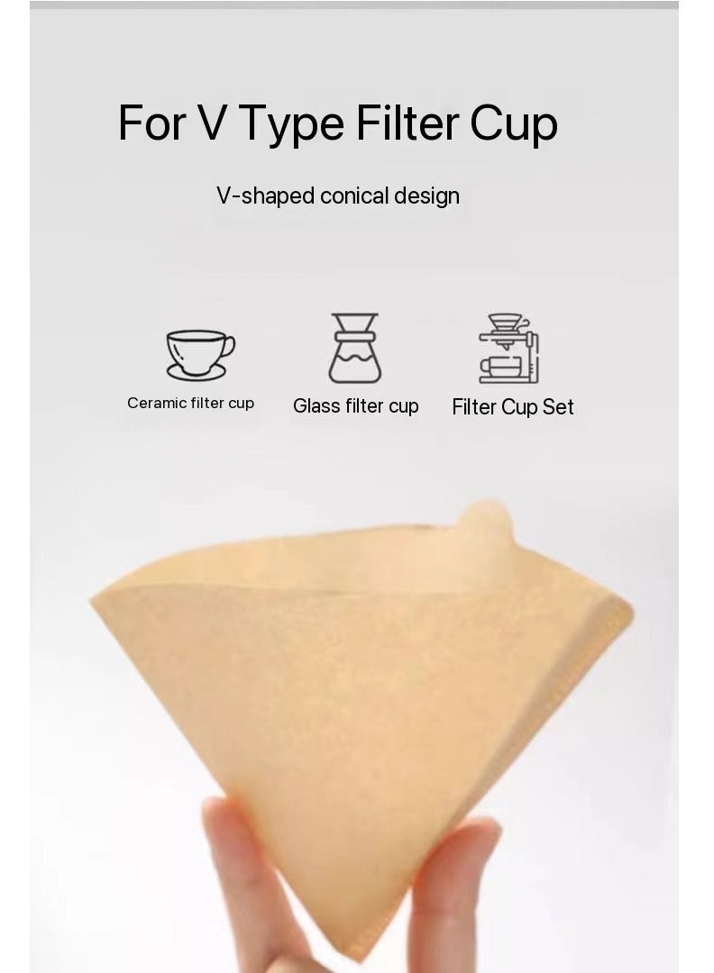 Laseta 100-Piece Coffee Paper Filter Beige  - Image 3
