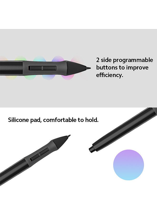 HUION PEN68 Digital Pen with 2 Programmable Side Buttons 2048 Levels Pressure-sensitive Pen for H420 Graphics Tablet, Black  - Image 2