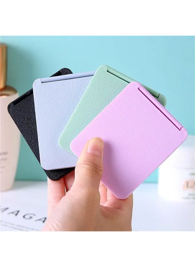 Portable Foldable Square Makeup Mirror with Stand Green - Image 5