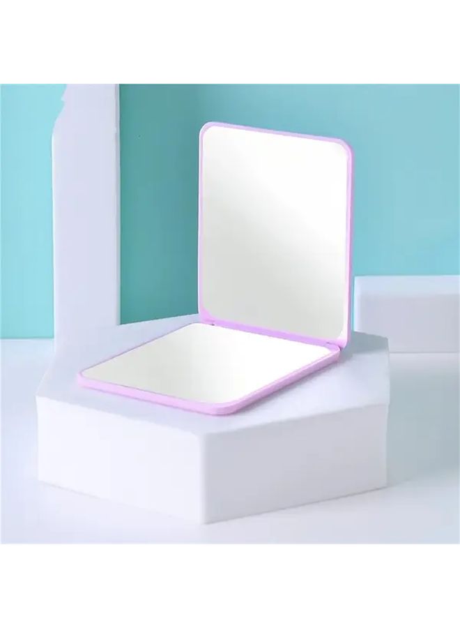 Portable Foldable Square Makeup Mirror with Stand Green - Image 4