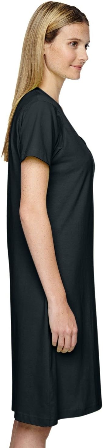 LAT Ladies Fine Jersey Crossover VNeck Coverup LXL Black - Image 4