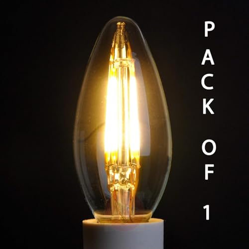 kinis Vintage Style Candle Shape Light Bulbs/Bulb for Wall Light/Bulb for Hanging Light/Bulb for Pendant Light/Bulb for Chandelier/Bulb for Decorative Lights (KIN-C35 Bulb, Pack of 1) - Image 4