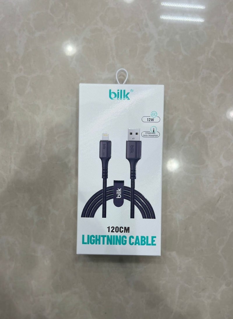 Bilka Charging and data cable length: 120 cm (1.2 m) Supported power: up to 12 watts (12W) for charging - Image 1