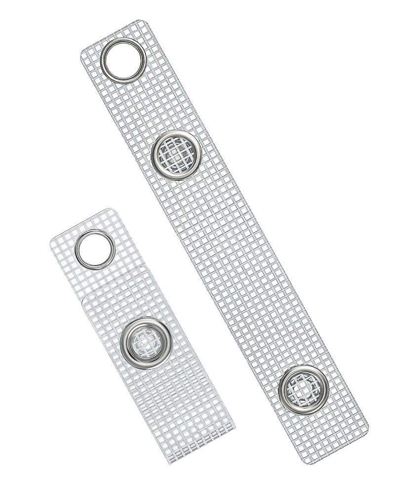 Uniclife 50 Pcs Badge Holder Straps ID Badge Straps with Snaps and Eyelets Heavy-Duty PVC Badge Clips for Card Holders Work Badge Holders Lanyards Key Rings and Name Tags - Image 1