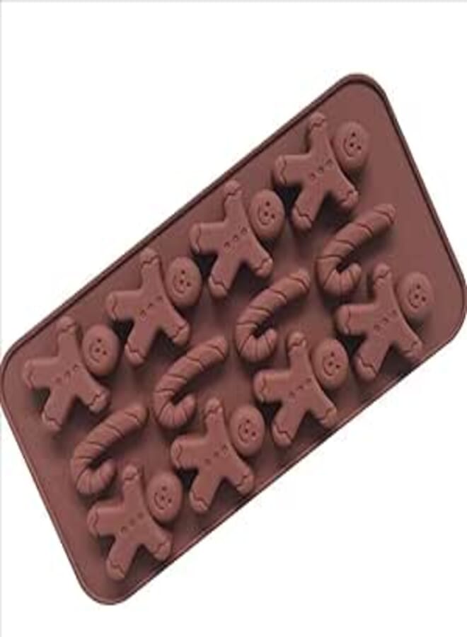 Spaceshoop Silicone Christmas Chocolate Molds, Cake Candy Jelly Ice Tray Molds, Coffee…