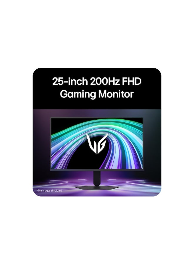 LG 25 inch UltraGear G5 Gaming Monitor, IPS Display, FHD Resolution, 200Hz Refresh Rate, 1ms (GtG @ Faster) Response Time, G-SYNC & FreeSync Premium Compatible, Black | 25G523B black - Image 3