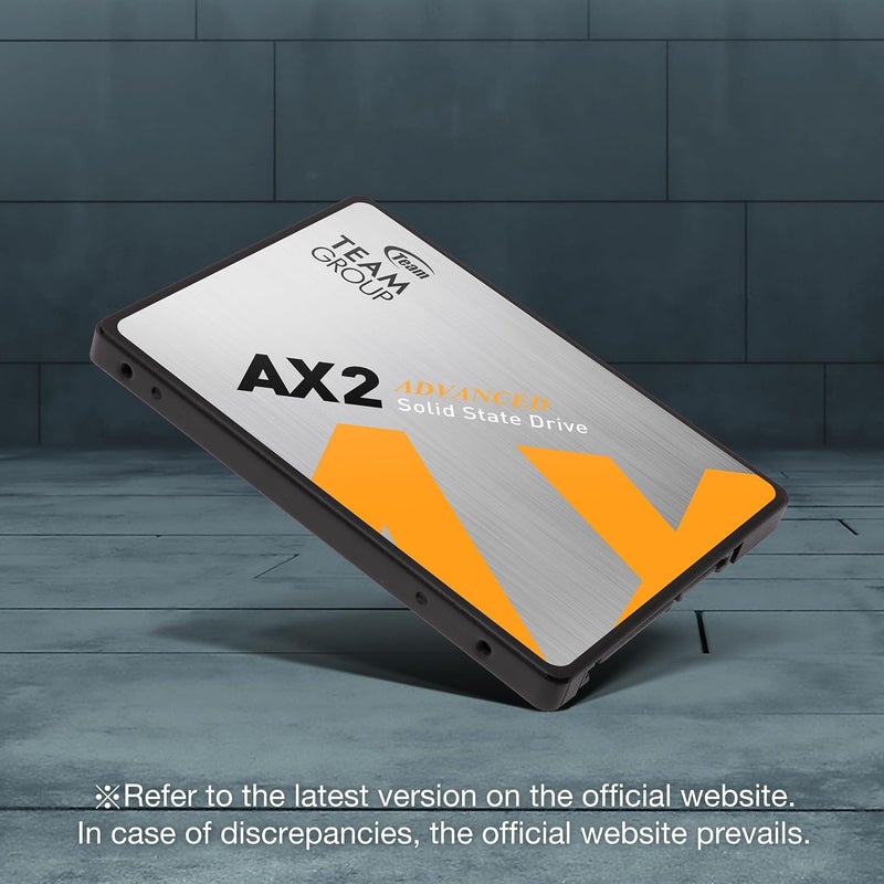TEAMGROUP AX2 512GB حزمة من 2 مع NAND ثلاثي الأبعاد TLC مقاس 2.5 بوصة واجهة SATA III محرك أقراص الحالة الصلبة الداخلي SSD (سرعة القراءة 530 ميجابايت/ثانية) متوافق مع أجهزة الكمبيوتر المحمولة والمكتبية T253A3512G0C1P1 - Image 3