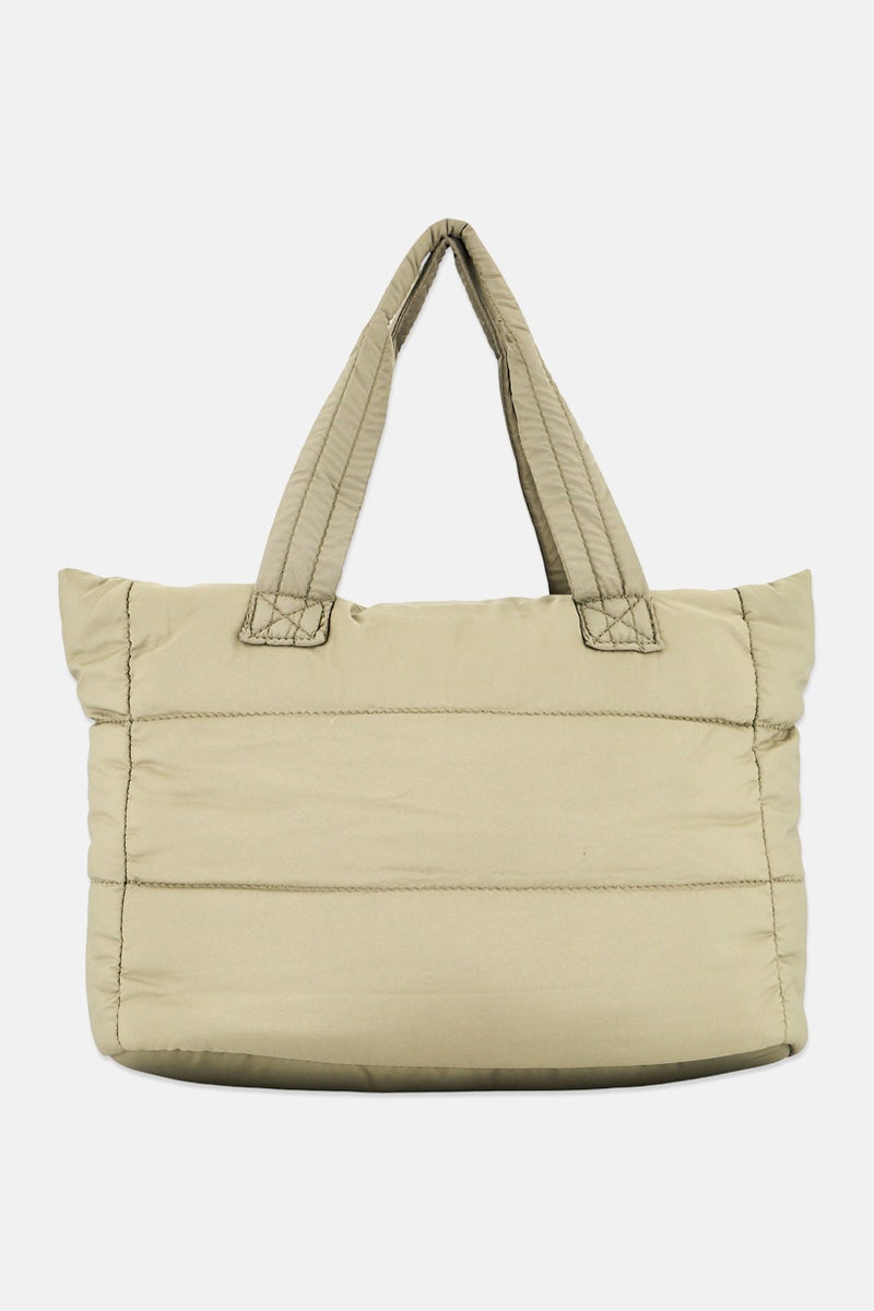 Bearpaw Women Brand Logo Tote Bag, Olive - Image 3