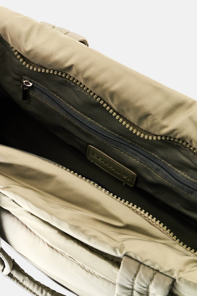 Bearpaw Women Brand Logo Tote Bag, Olive - Image 4