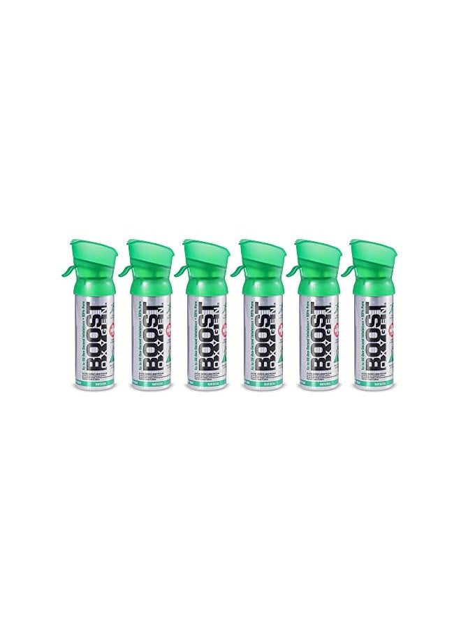 BOOST OXYGEN Boost Oxygen Pocket Size Natural Aroma 3 Liter Canister | Respiratory Support for Aerobic Recovery, Altitude, Performance and Health (6 Pack)  - Image 1