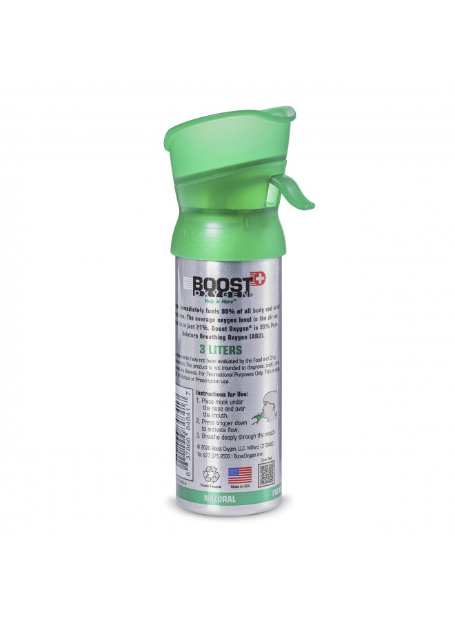 BOOST OXYGEN Boost Oxygen Pocket Size Natural Aroma 3 Liter Canister | Respiratory Support for Aerobic Recovery, Altitude, Performance and Health (6 Pack)  - Image 4