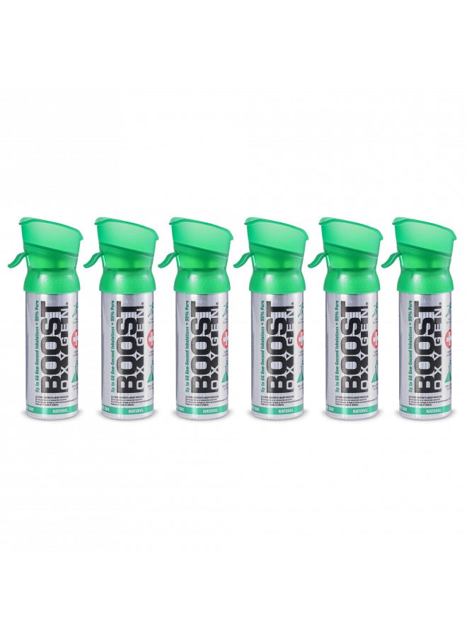 BOOST OXYGEN Boost Oxygen Pocket Size Natural Aroma 3 Liter Canister | Respiratory Support for Aerobic Recovery, Altitude, Performance and Health (6 Pack)  - Image 2
