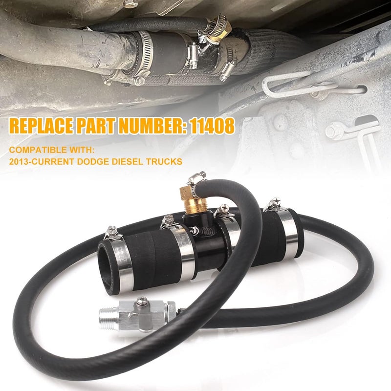 iKer Auxiliary Fuel Tank Install Kit 1 3/4" 11408 for Dodge Diesel Trucks (2013-Current) - Image 2
