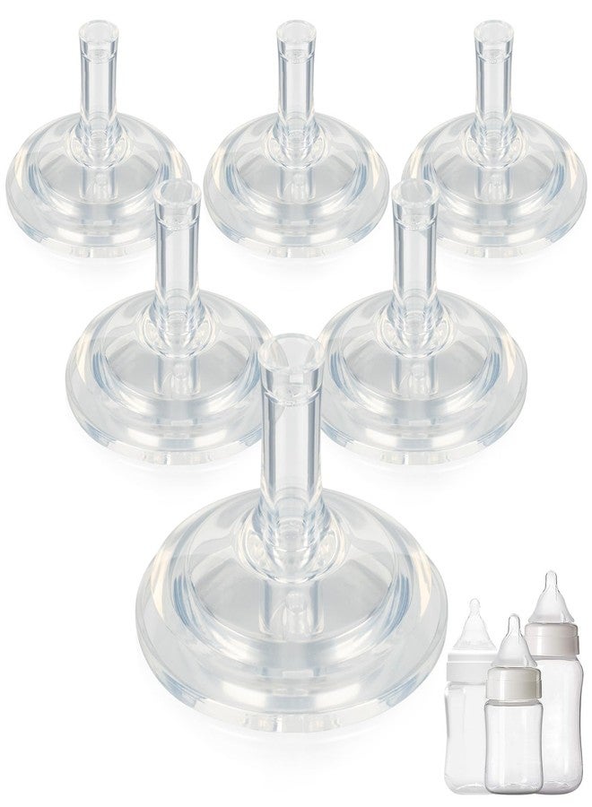 joyfeed Sippy Straw Nipple for Evenflo Balance Plus Wide Neck Baby Bottles,Leak-Proof,Fast Flow Soft Silicone Straw Top Nipples,6m+,6 Count - Image 1