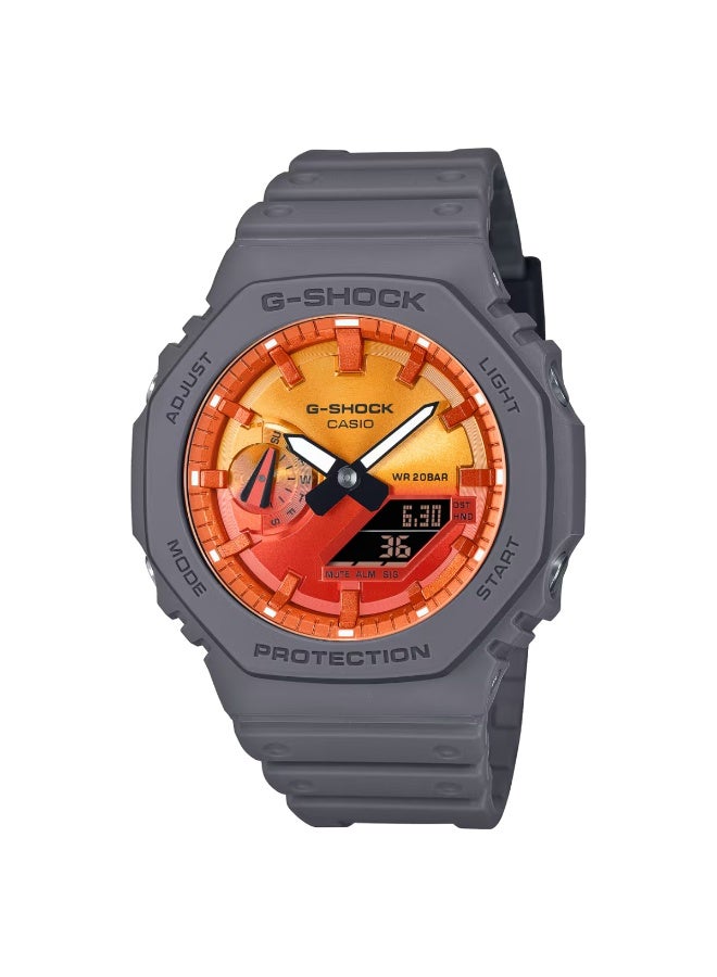 كاسيو ساعة كاسيو جي شوك للرجال GA-2100FL-8A بزجاج معدني - Image 1