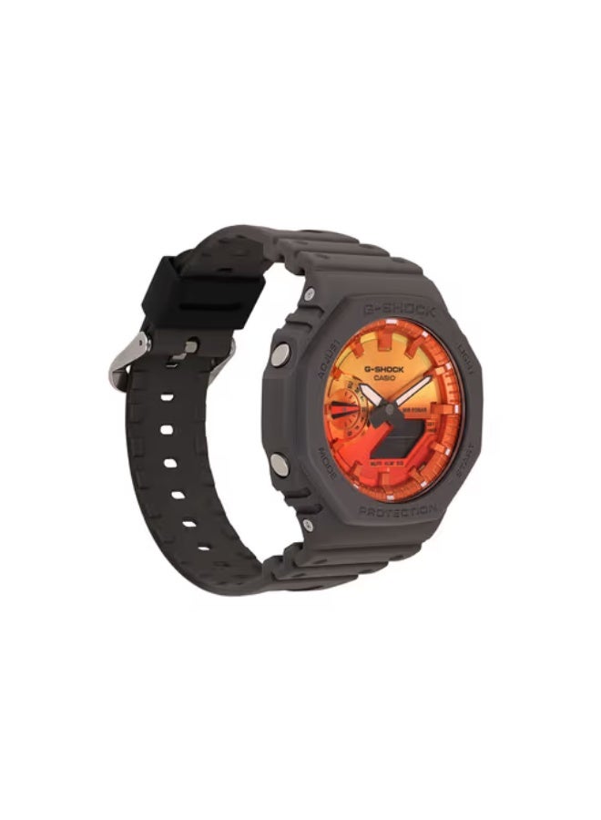 كاسيو ساعة كاسيو جي شوك للرجال GA-2100FL-8A بزجاج معدني - Image 3