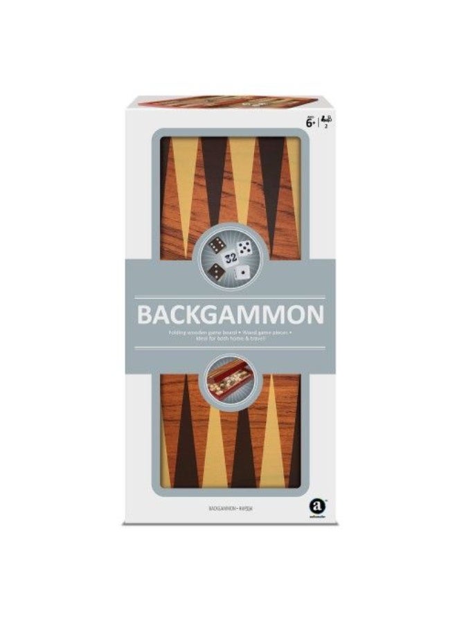 Ambassador Folding Wood Backgammon Set (TG1906) - Image 1