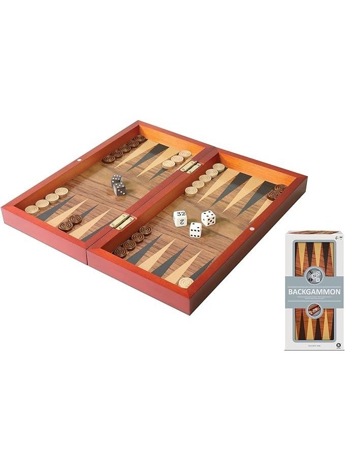 Ambassador Folding Wood Backgammon Set (TG1906) - Image 3