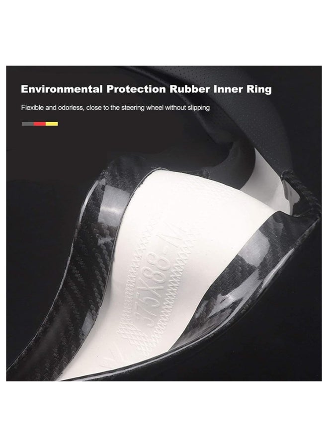7سليندر غطاء عجلة القيادة من ٧سلندر تناسب جميع  أنواع السيارات قطر 38 سم - أسود وأحمر، A. - Image 5