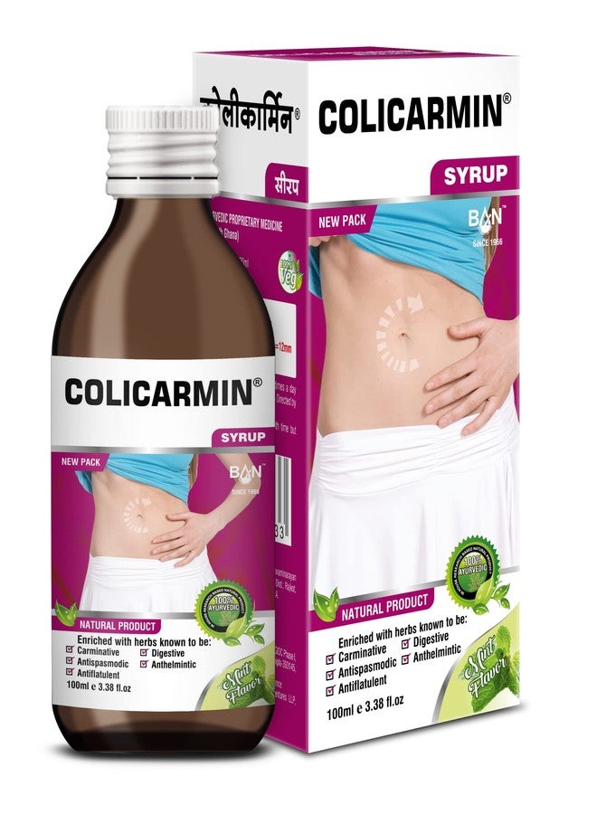 Ban Labs Colicarmin Digestive Relief Ayurvedic Syrup - 100 ml - Image 1