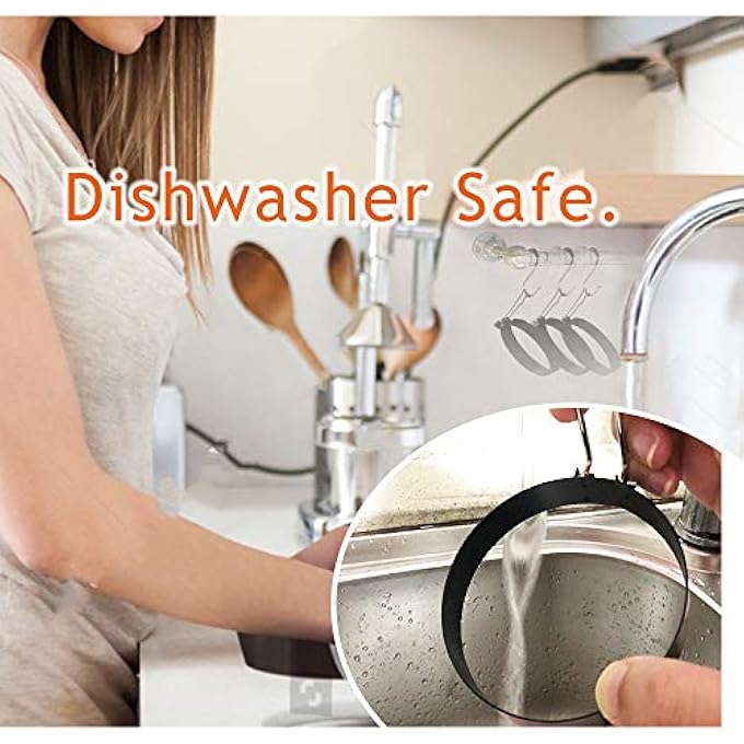 SWIUKPHE 35 Egg Rings Set Of 2 With Silicone Handle For Frying Eggs And Egg Mcmuffins Large Ring For Frying Eggs  Griddle Cooking Shaper For Breakfast - Image 5