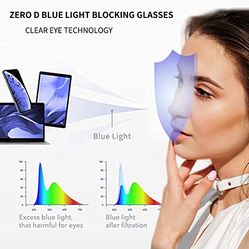 Dark Wost Computer Glasses Clean Lens Round Blue Light Blocking Glasses Lightweight Spectacle Frame Eyeglasses UV Protection Gaming/TV/Phones Anti Eyestrain For Men and Women (ROSE GOLD) - Image 5