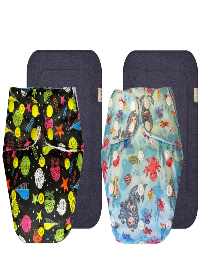 حفاضات دمبلدو القماشية الممتازة مع حشوة رمادية (عبوة من قطعتين) | شعور بالجفاف والراحة | مانعة للتسرب | مناسبة للسفر | موثوقة من قبل الأمهات | من 3 أشهر إلى 3 سنوات | للجنسين - Image 1