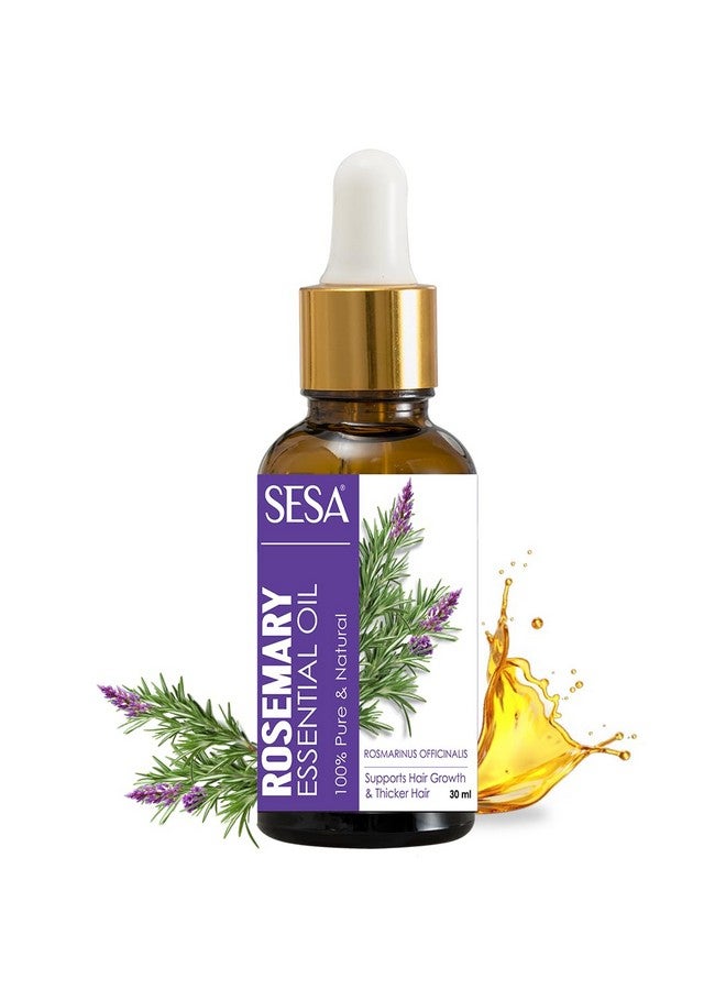 Sesa Rosemary Essential Oil For Hair Growth Nourishes Skin Hair Fall Control Oil For Women And Men 100% Pure & Natural Rosemary Oil, 30 Ml - Image 2