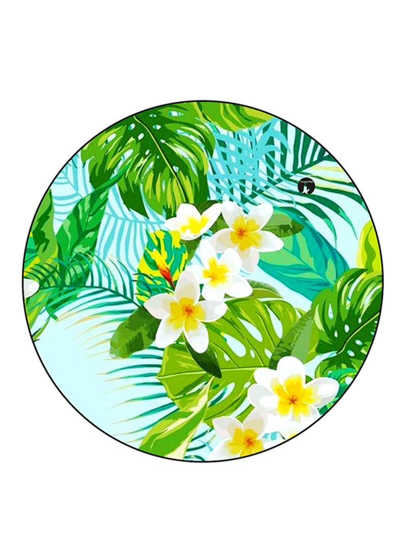 RKN Flowers Printed Round Pin Badge Multicolour - Image 2