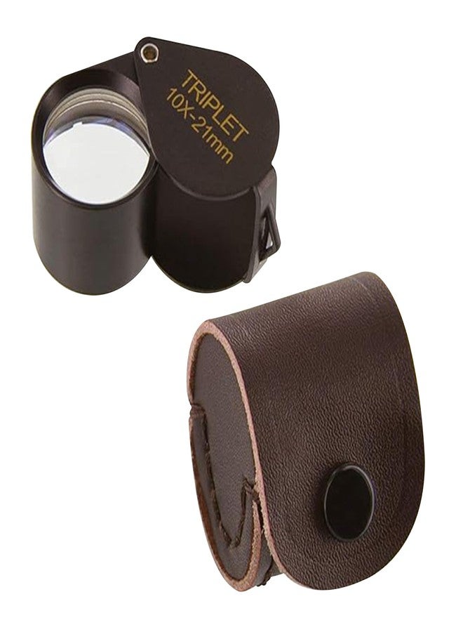 Ade Advanced Optics 10x21TB-A Triplet Professional Loupes - Jewelers Loupe for Jewelry, Coins, Gemstones, Trichomes, Geology, Diamond Inspection, Pocket Magnifier Tool for Watch, Plants, Slides - Image 1