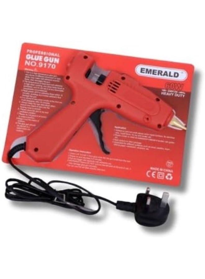 Emerald Heavy Duty Glue Gun 60W – Compact Hot Glue Gun for Crafting, DIY, and Quick Repairs-Model 9170 - Image 1