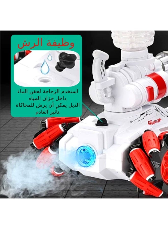 RC Cars,Remote control armoured car water jet stunt car, children's remote control car, 4x4 off-road tank toy car, children's toy car - Image 4