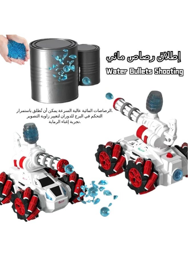 RC Cars,Remote control armoured car water jet stunt car, children's remote control car, 4x4 off-road tank toy car, children's toy car - Image 5