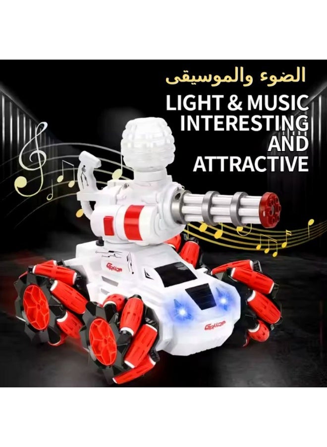 RC Cars,Remote control armoured car water jet stunt car, children's remote control car, 4x4 off-road tank toy car, children's toy car - Image 3