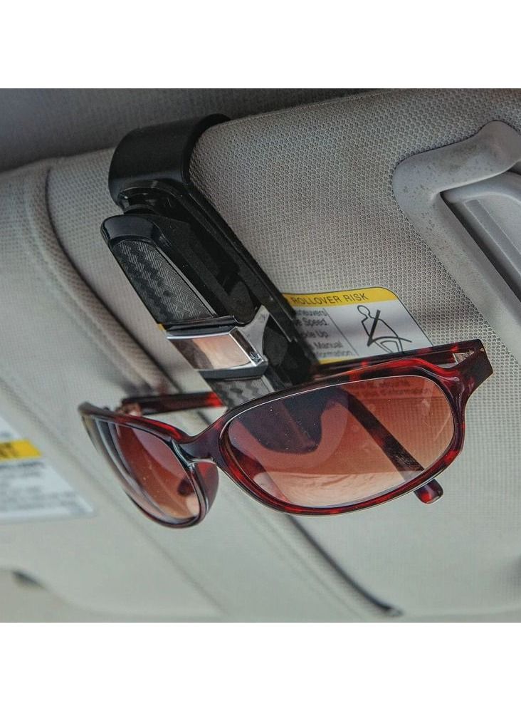 MOB MOB - Car Sunglass Holder Clip for Car Sun Visor, Sunglasses Eyeglasses Mount with Ticket Card Clip 1 Pcs  - Image 1