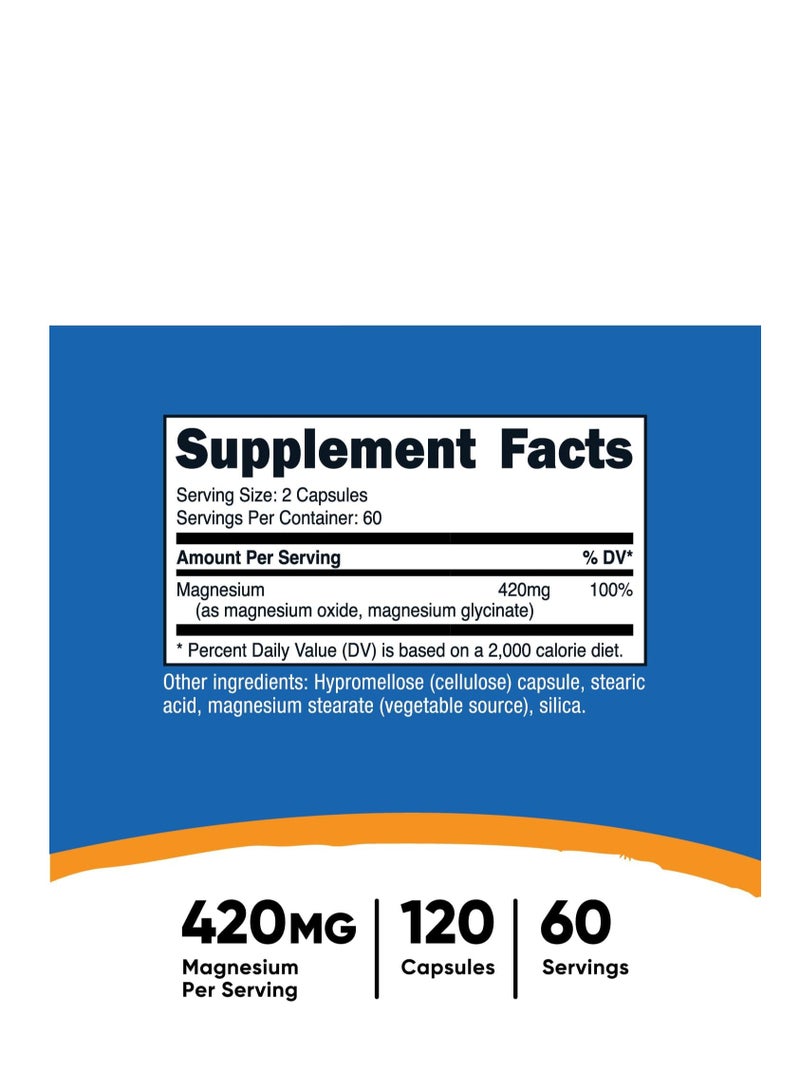 جليسينات المغنيسيوم 120 كبسولة - Image 2