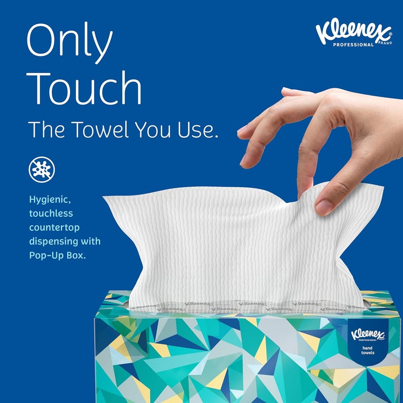 Kimberly-Clark Kleenex Professional Pop-Up Box Hand Towels - 120 Count, 9 x 10-1/2 Inches - Image 5