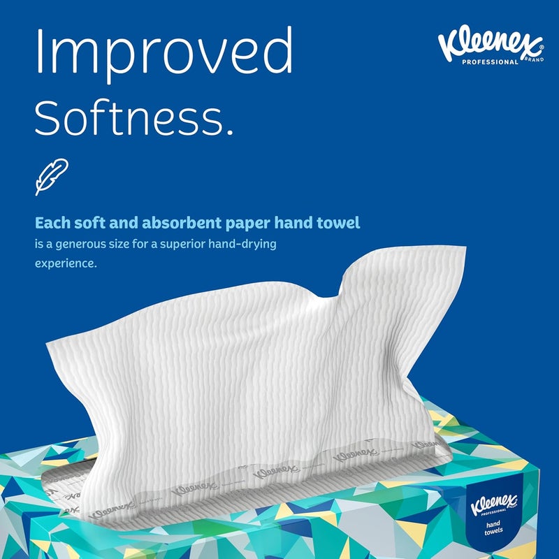 Kimberly-Clark Kleenex Professional Pop-Up Box Hand Towels - 120 Count, 9 x 10-1/2 Inches - Image 3
