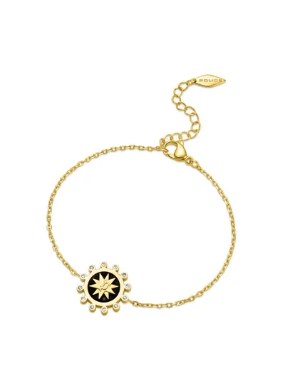 بوليس Stellar Gold Plated Ladies Bracelet With Crystals 170+35MMPEJLB0003801