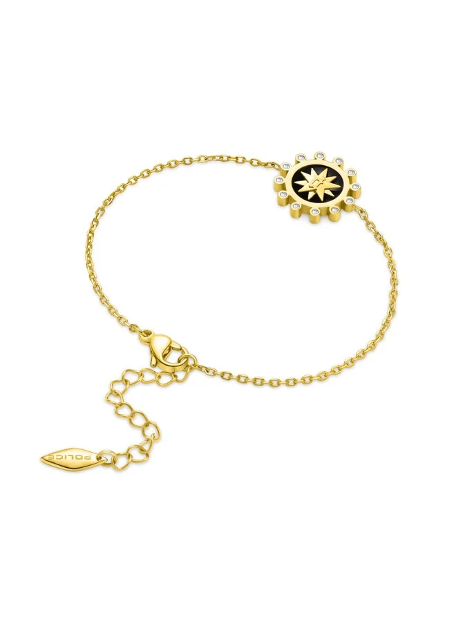 بوليس Stellar Gold Plated Ladies Bracelet With Crystals 170+35MMPEJLB0003801