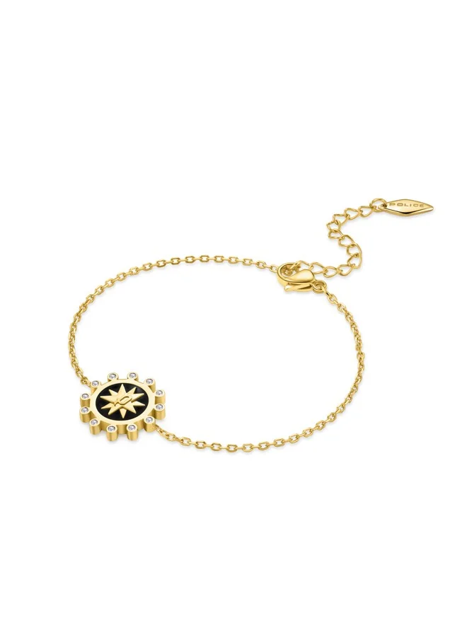 POLICE Stellar Gold Plated Ladies Bracelet With Crystals 170+35MM - PEJLB0003801