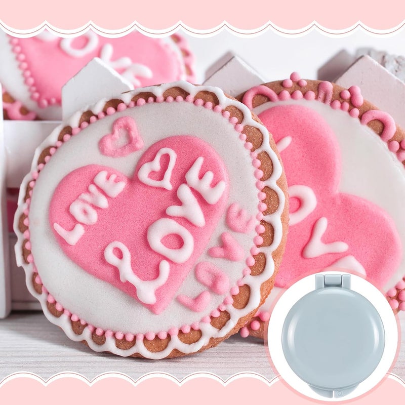 LemonRoad Disc Cake Pop Mold Plastic Gray Round Cake Pop Press Molds Shapes, Play Dough or Soap Making - Image 4