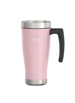 THERMOS Icon Series Vacuum Insulated Stainless Steel Travel Mug Sunset Pink 16 Oz Is1002Sp4  - Image 1